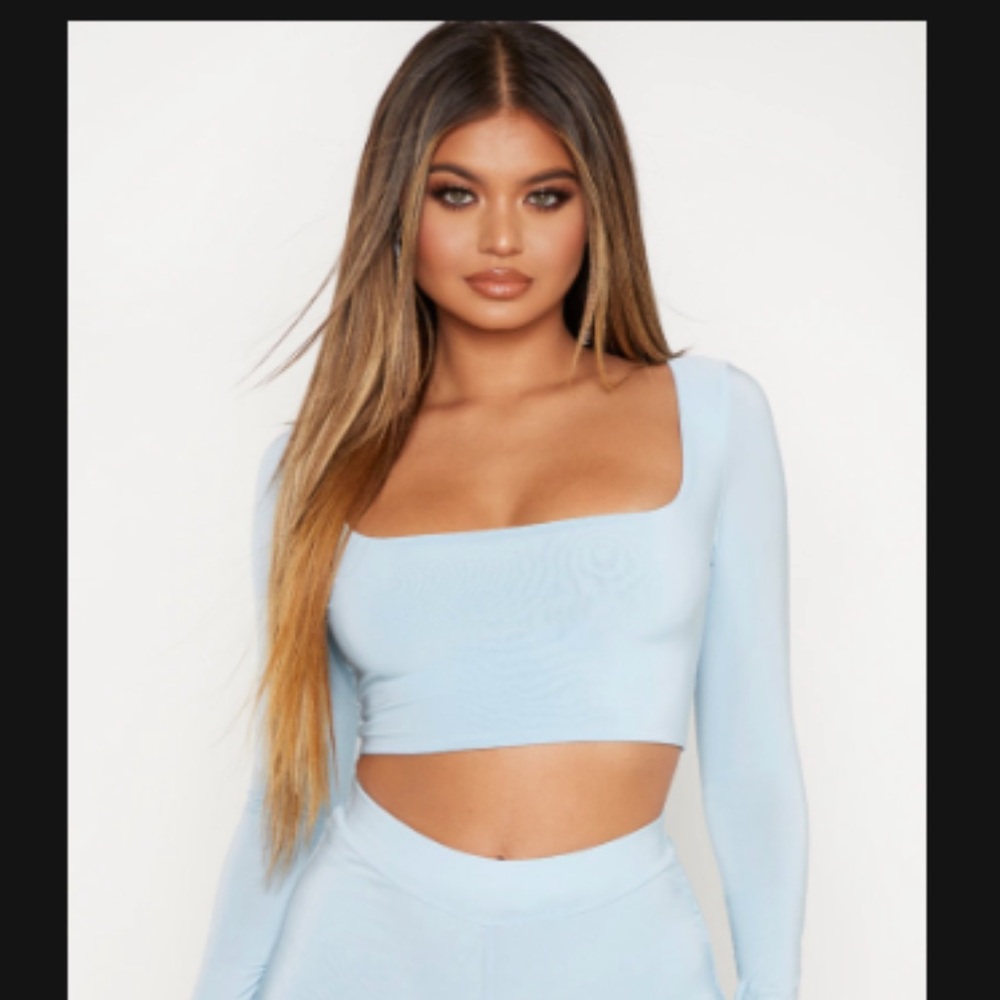 💙 PLT Blue crop top